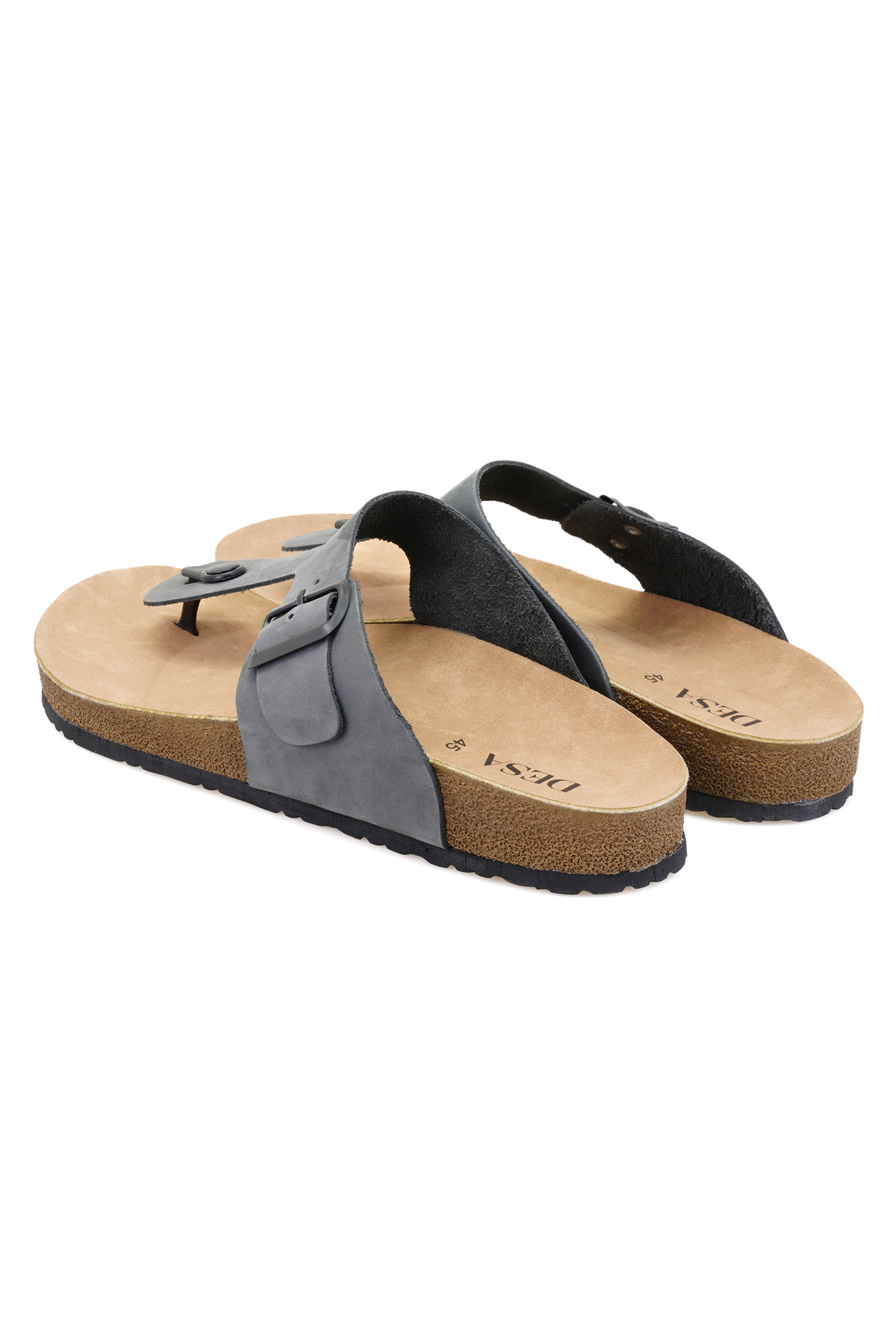 Desa-Cole Gray Men's Nubuck Slippers 5