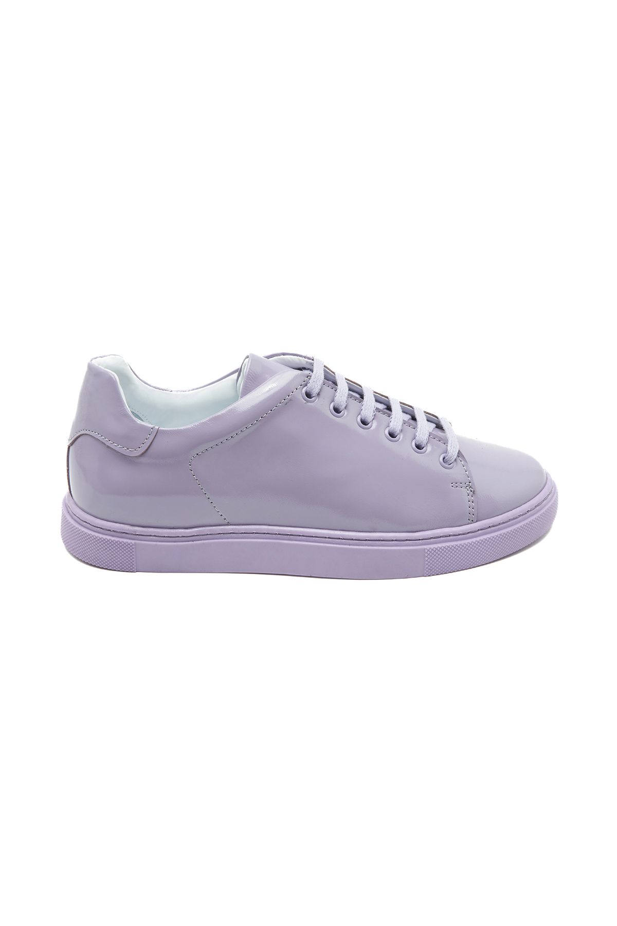 Desa-Pantofi sport pentru femei Joy Lilac din piele lacuita 2