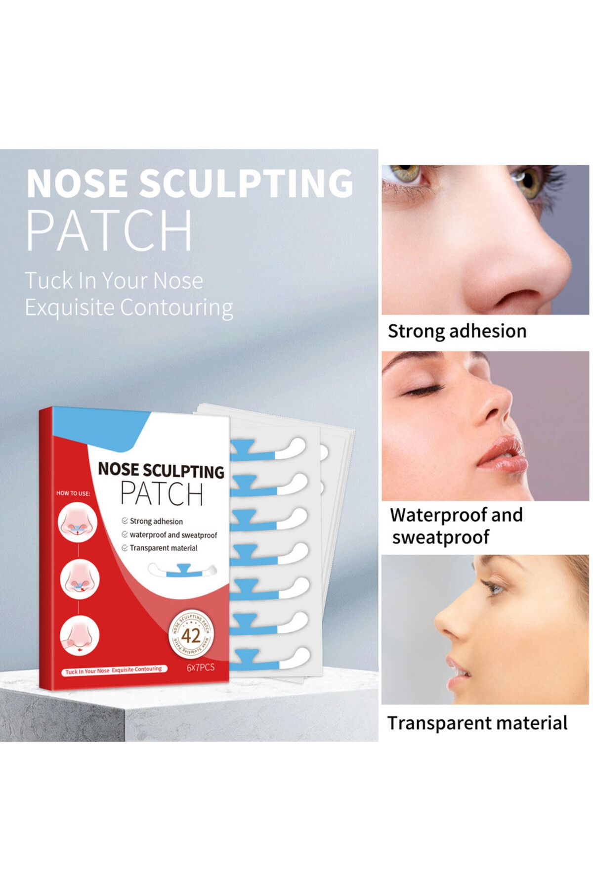 Choice-Soug Nose Patch The Nose Patch 42pcs Is Waterproof, Sweat-Proof And Strong Adhesion 4