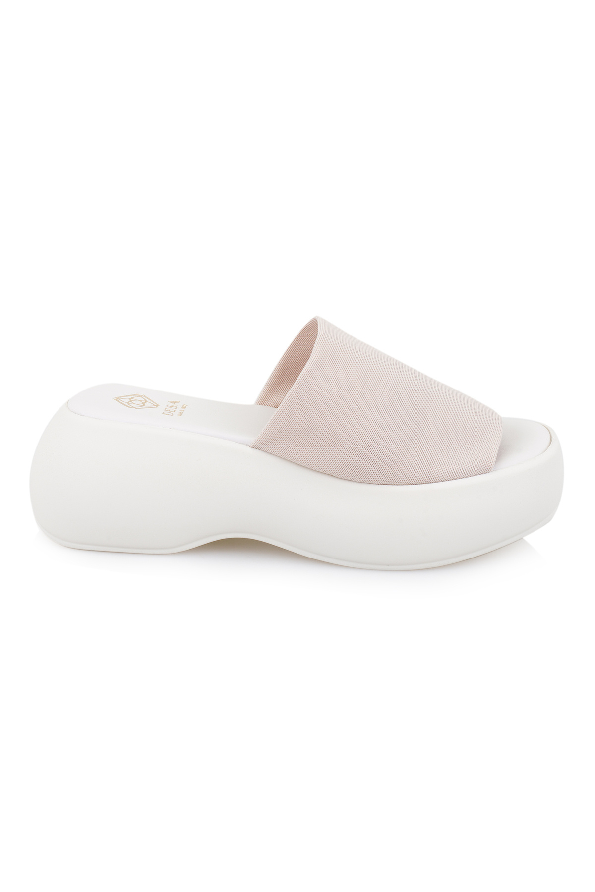 Desa-Women's White Platform Sole Slippers 2