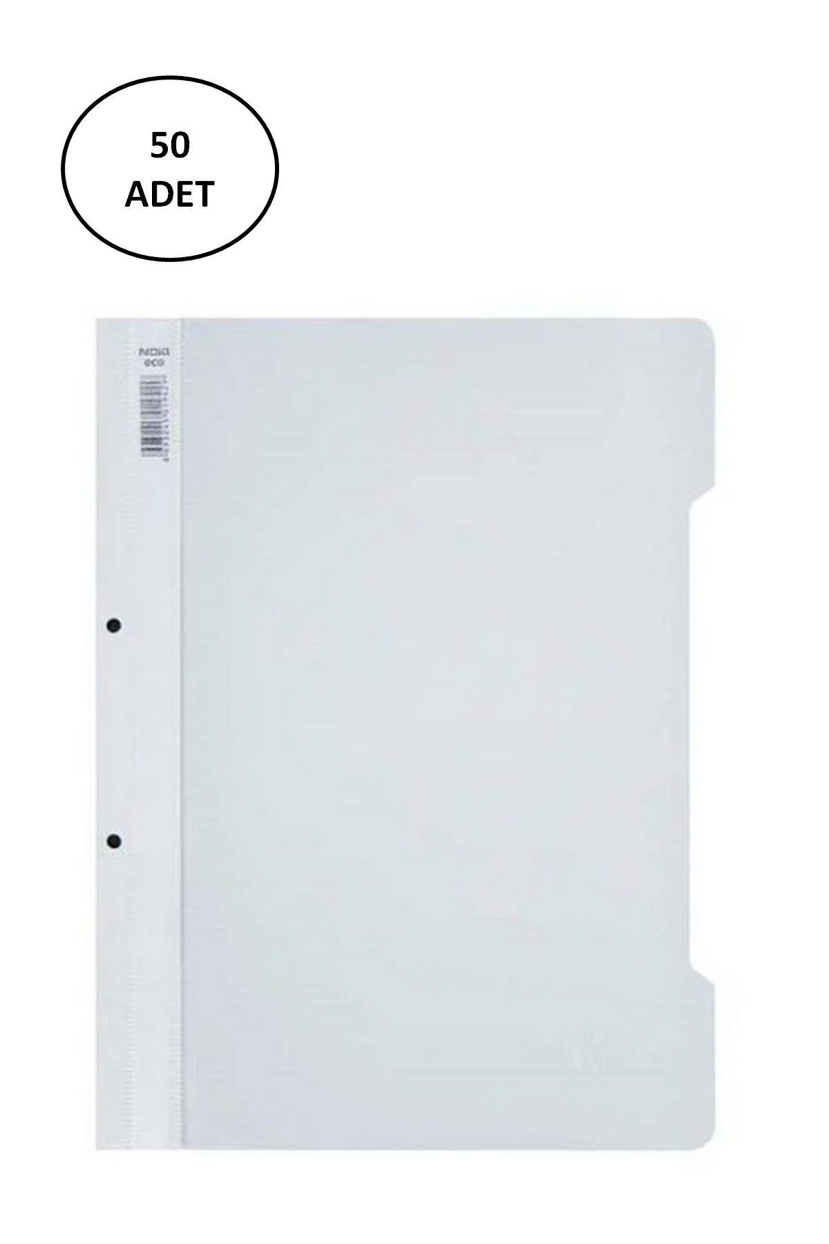 Easy Tedarik Noki Plastik Telli Dosya Eco 50 li Beyaz