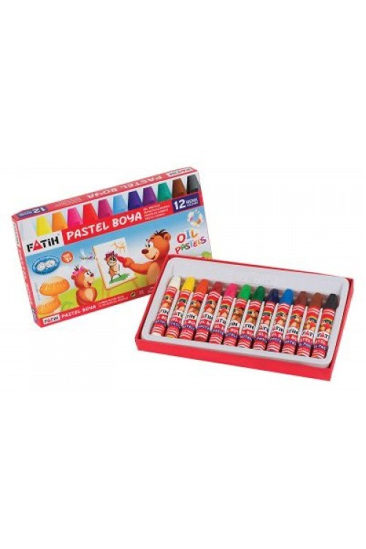Easy Tedarik Pastel Boya Yeni Formül 12 Renk Kıng Sıze
