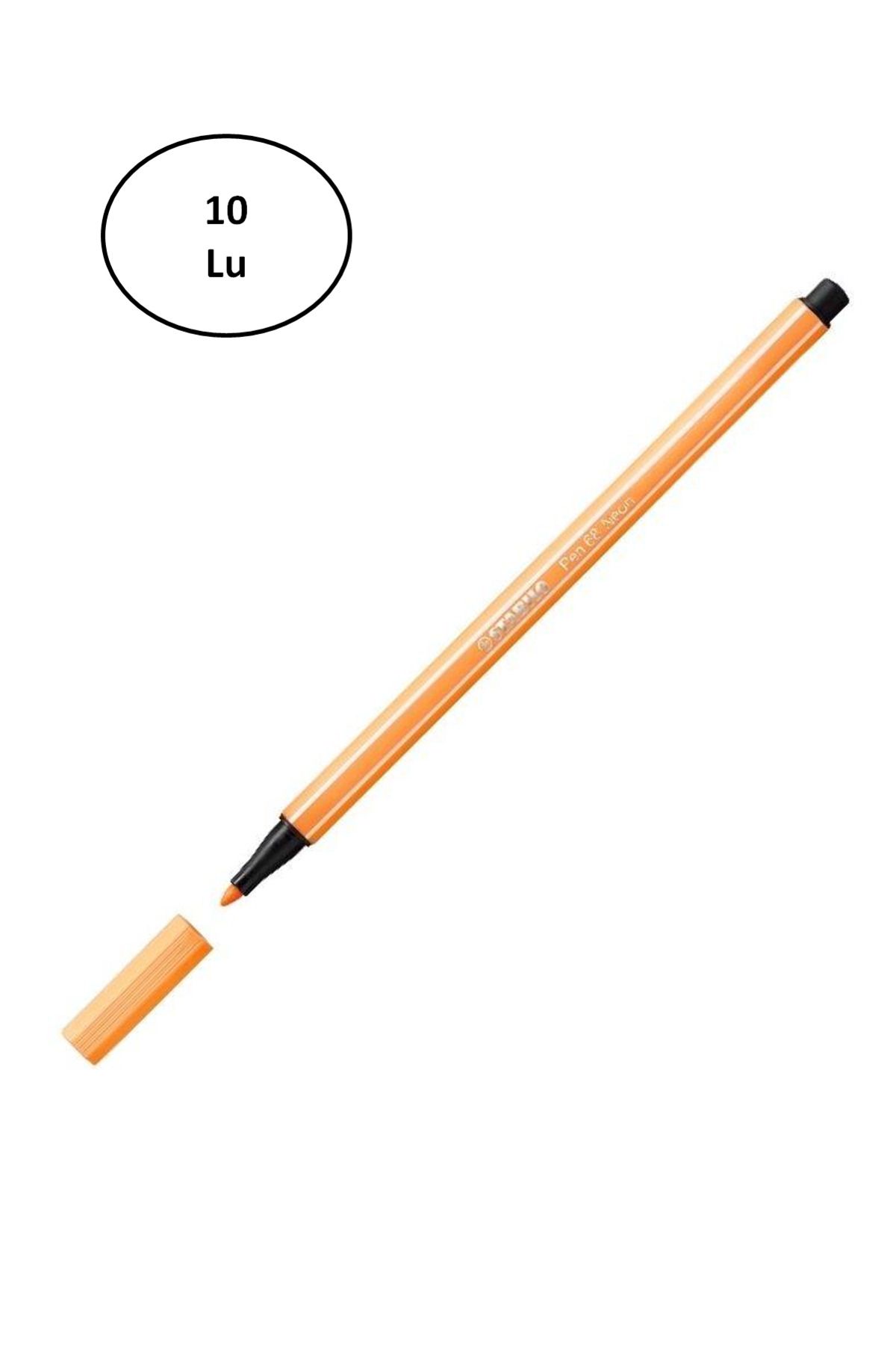 Easy Tedarik Umut Stabilo Pen 68 Florasan Orange 68/054 10'lu