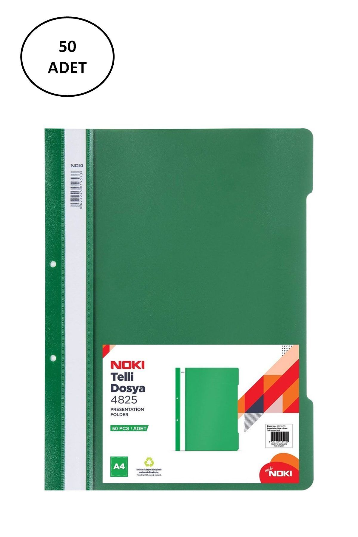 Easy Tedarik Noki Eco Telli Dosya Yeşil 50 li