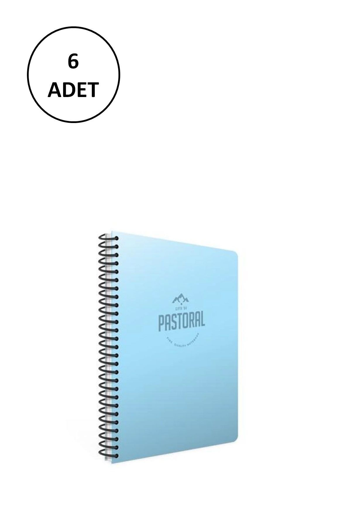 Easy Tedarik Gıpta Pastoral Sp.Pp.Kapak Defter A4 120 Yp Çizgili 3-3247000-2011 ( 6 Adet )