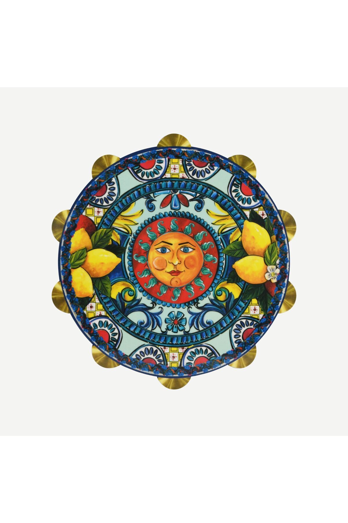 Baci Milano-Baroque Blue Melamine Presentation Board 17.5 Cm 1