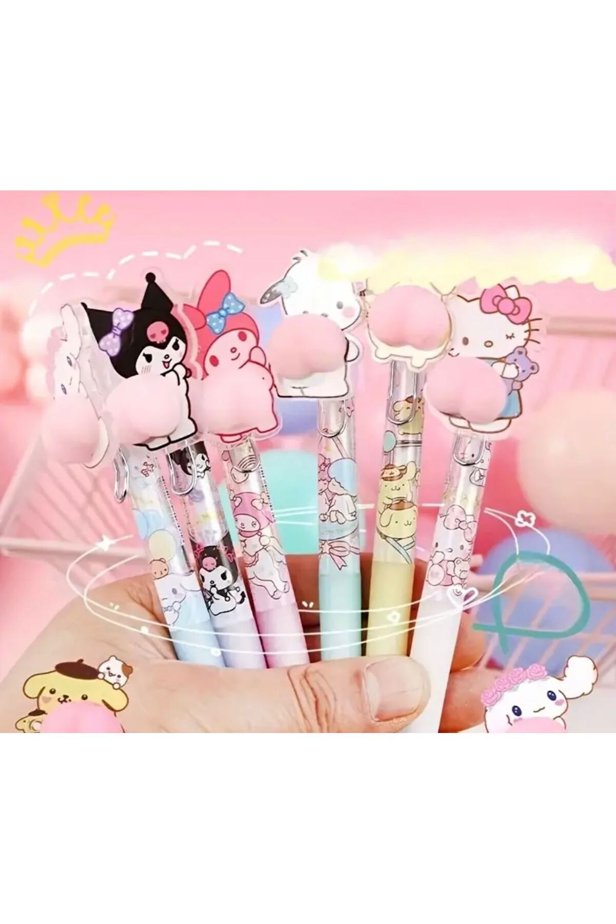 Kuromi Sanrio 0.7 Popiş Uçlu Kalem Hediyeli (1adet)