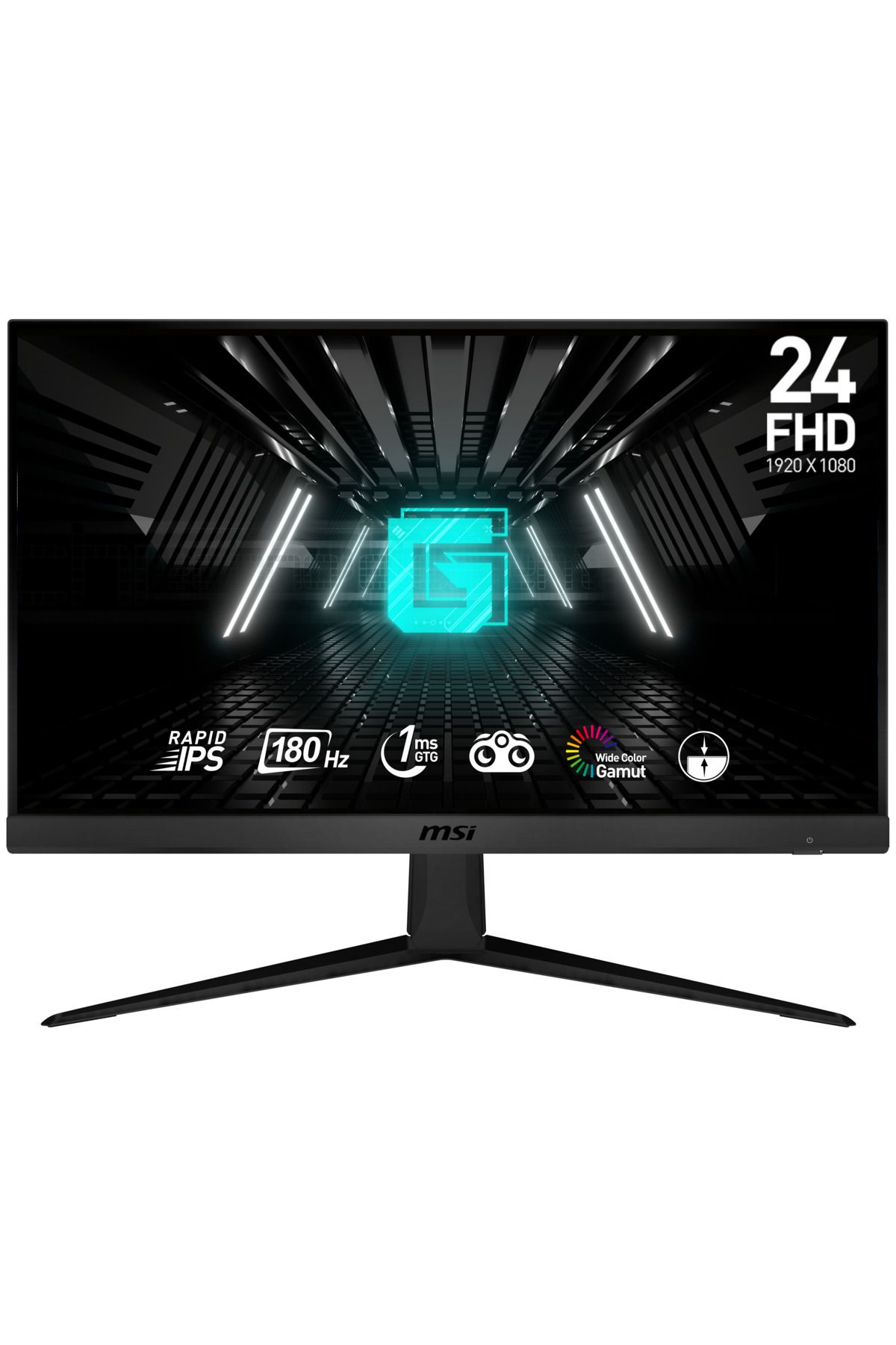 MSI 23.8" G2412f 1920x1080 (FHD) 16:9 Flat Rapıd Ips 180hz 1ms Adaptıve-sync Gamıng Monıtor