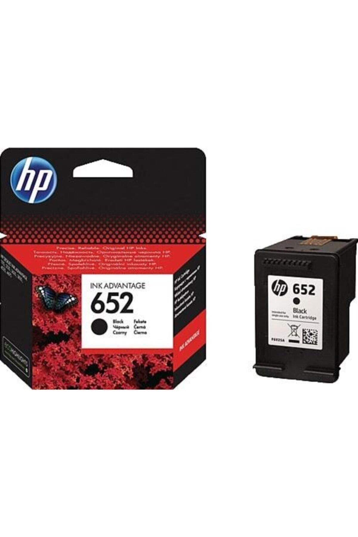 HP F6v25ae 652 Siyah Mürekkep Kartuşu