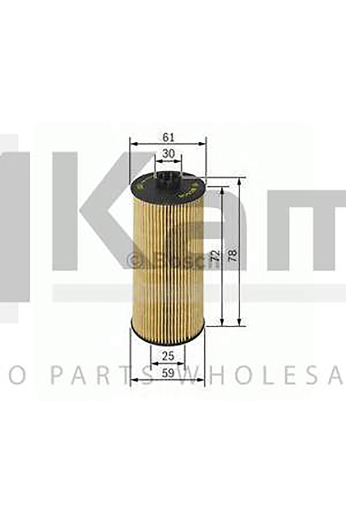 Bosch 650308 YAĞ FİLTRESİ OPEL VECTRA-B (X1.8XE/Z1.8XE/X2.5XE) 96- / OMEGA-B (X2.5XE) 00-03