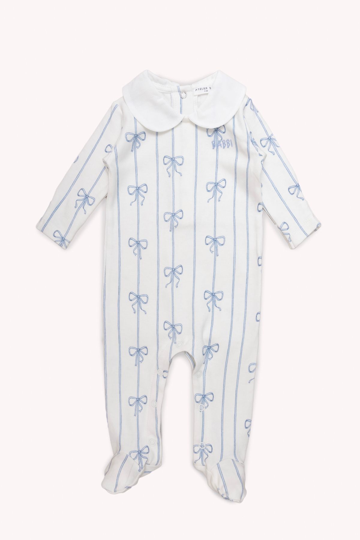 Atelier Babbi-Blue Ribbon Baby Romper 2