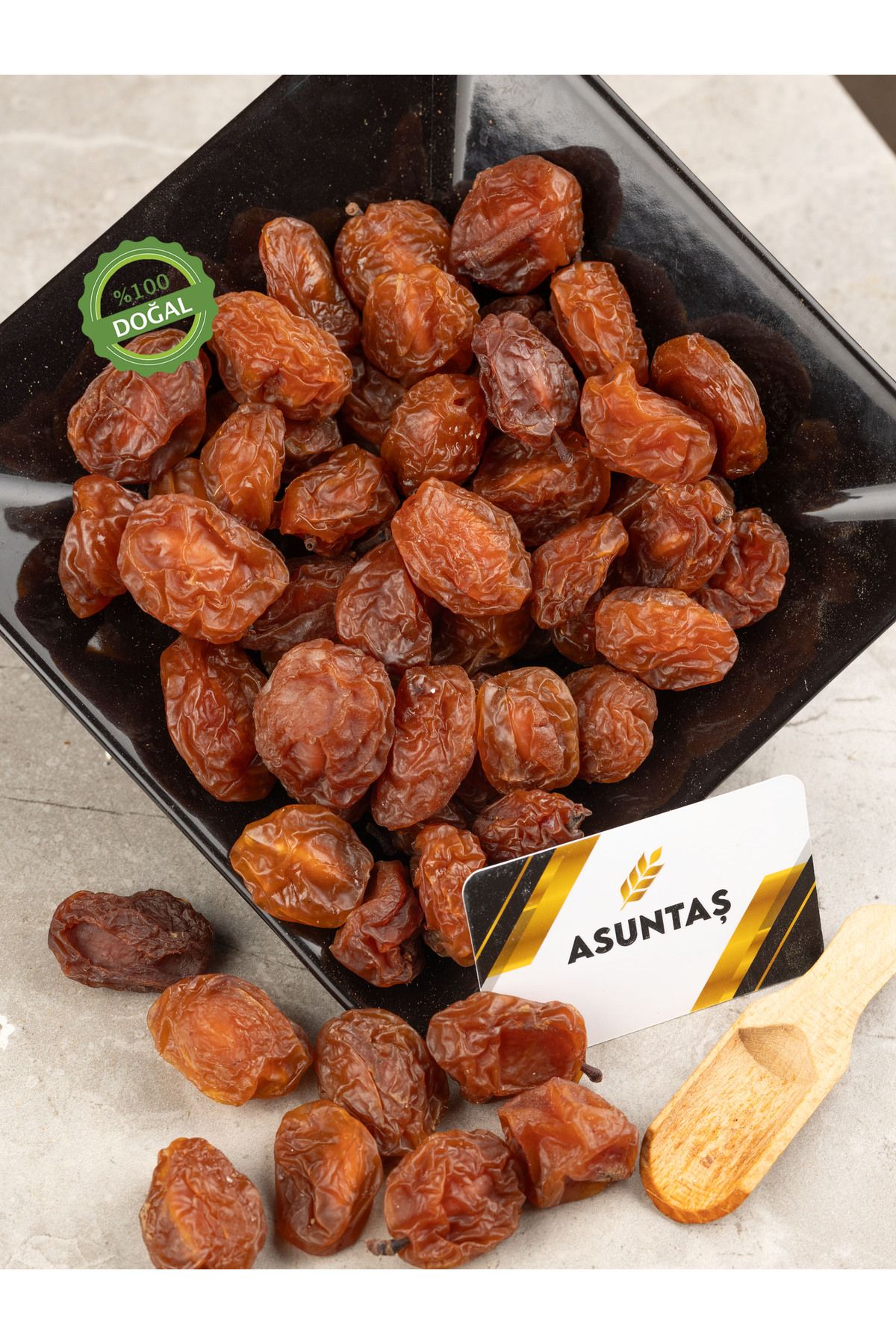 ASUNTAŞ-Yellow Mayhoş Plum Dried No Additive Vacuum Pack 300g 1