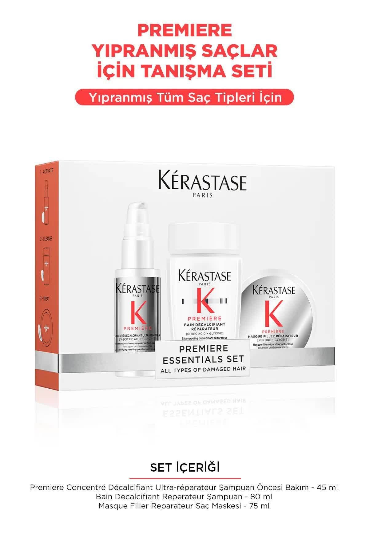 مجموعه پریمیر دیسکاوری - پکیج معرفی مینی سایز برای موهای آسیب دیده T55454478445123121 Kerastase