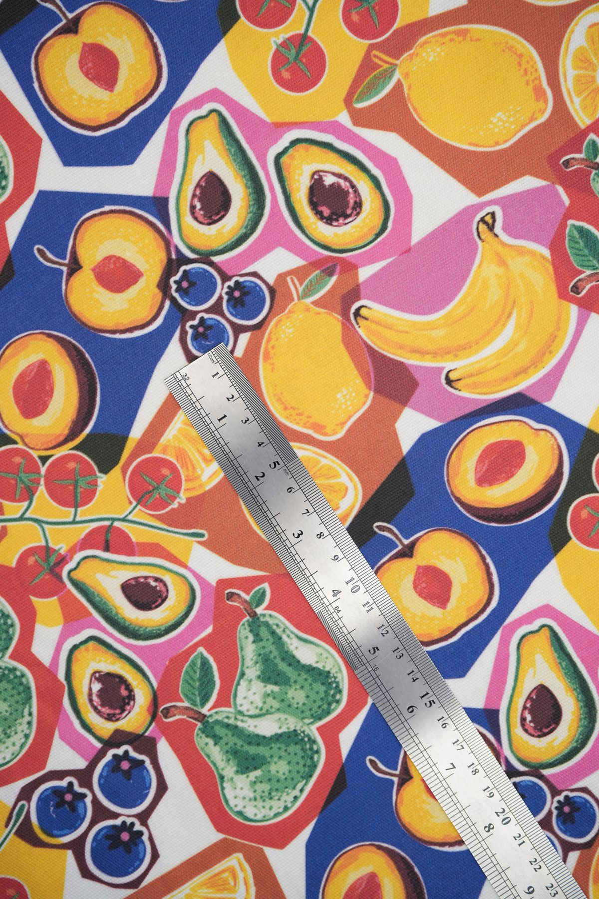 Tuğba Kuğu-Printed Panama Fabric (100% Cotton) |   Dessert Fruits 4
