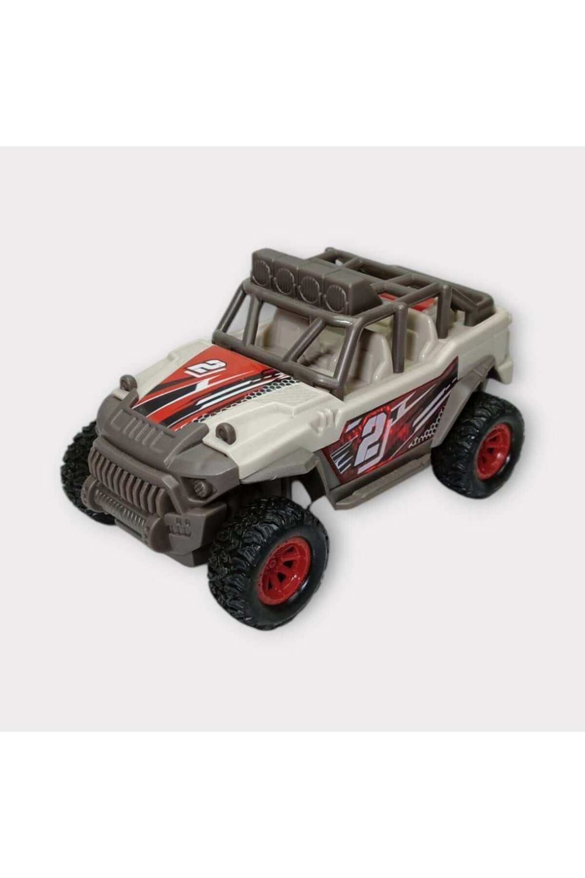 Easy Tedarik Maxx Wheels Sesli ve Işıklı Arazi Aracı Buggy 66618PA Gri