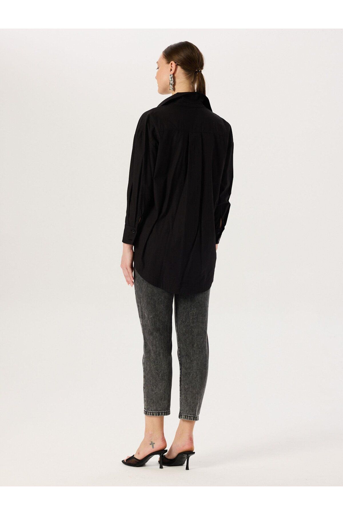 RİVUS-Oversize Cut Cotton Shirt 6