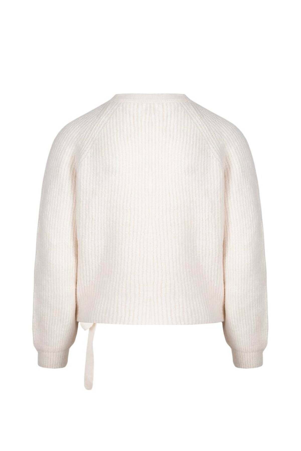 RİVUS-Double Breasted Closure Knitwear Cardigan - Ecru 6