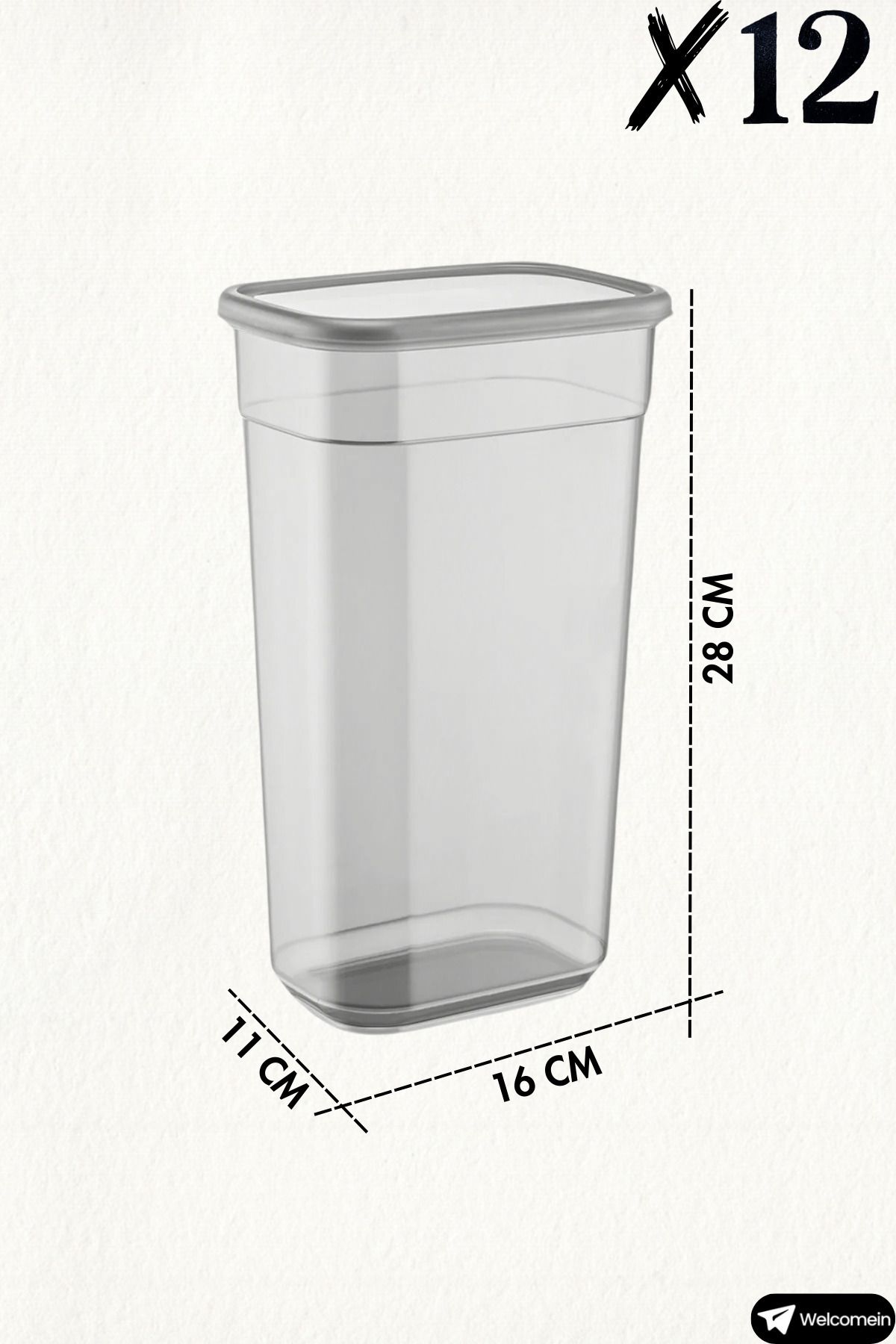 welcomein-3200ml Mega Size - Rectangular Food Pulses Set with 12 Labels, Microwave and Freeze Compatible 4