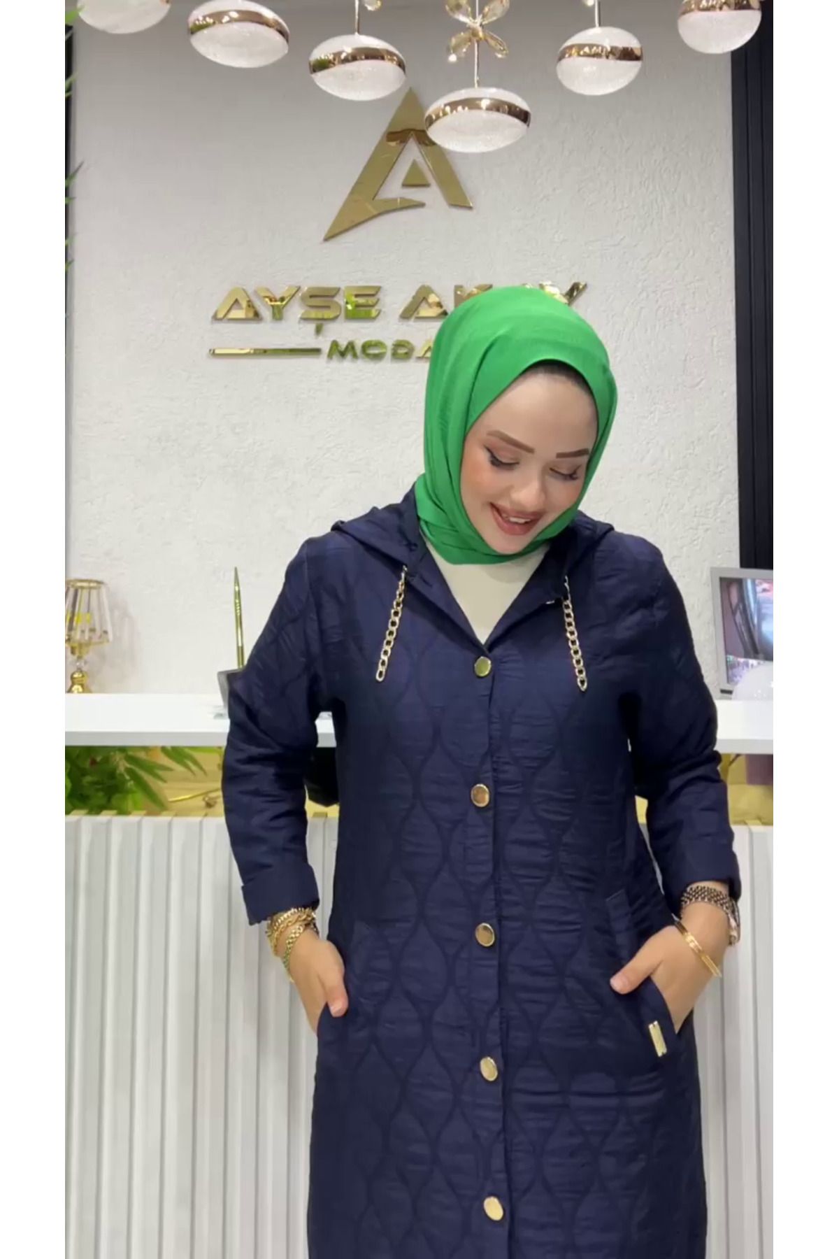 کاپشن نازک فصلی Zeynep Butik Ayşe Akay 1252