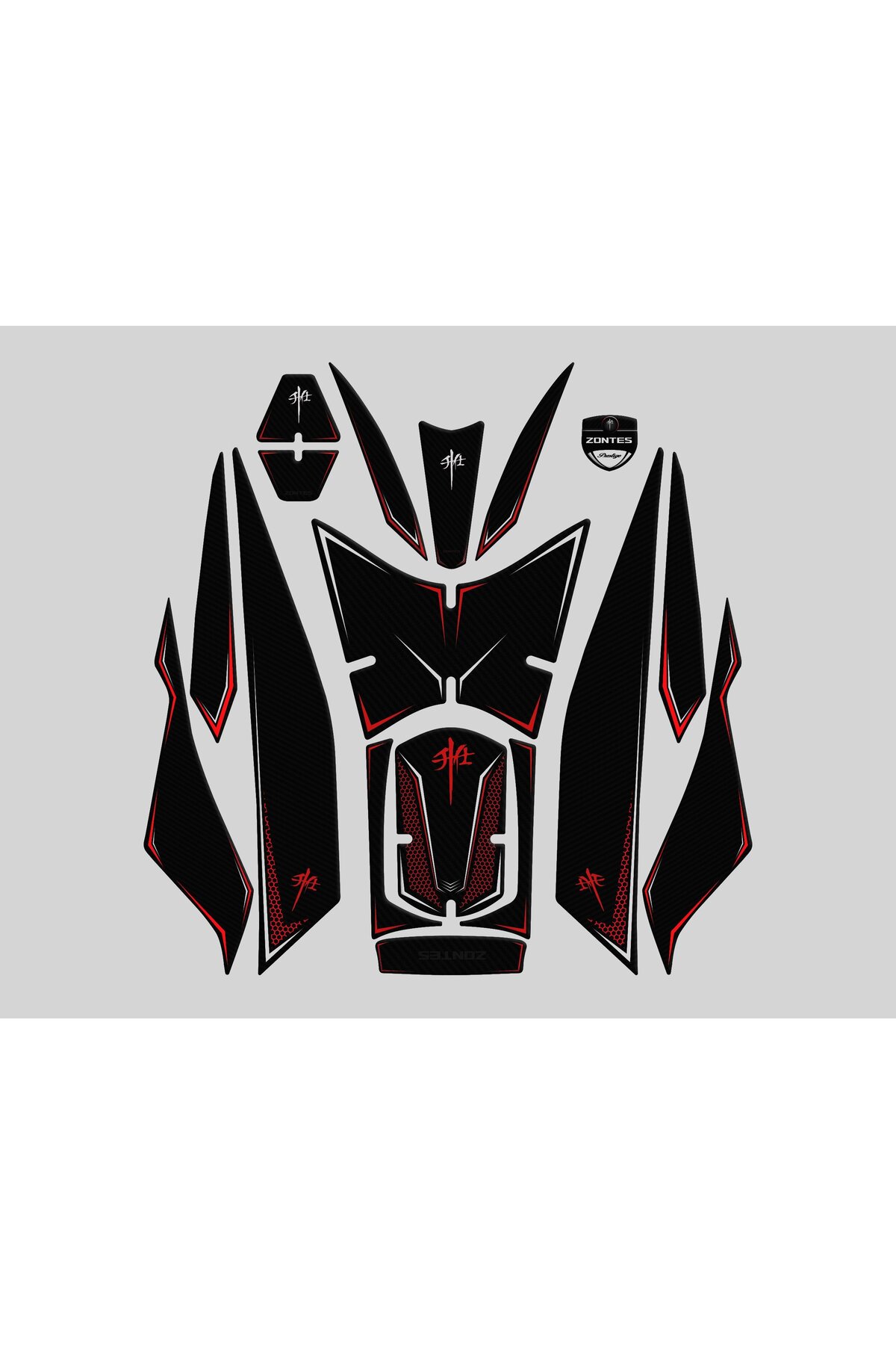 Redline Grafik Rks RZ250S Zontes 2023-2024 Uyumlu Full Tank Pad