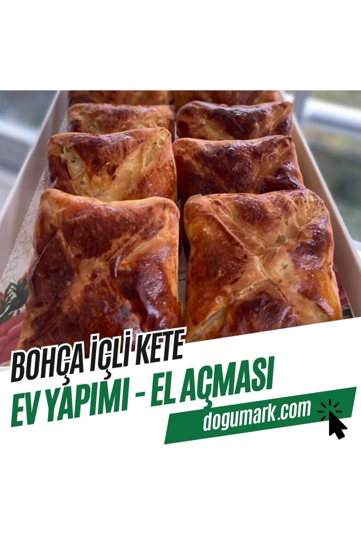 DoğuMark Bohça İçli Kete – Ev Yapımı – El Açması (5 Adet)