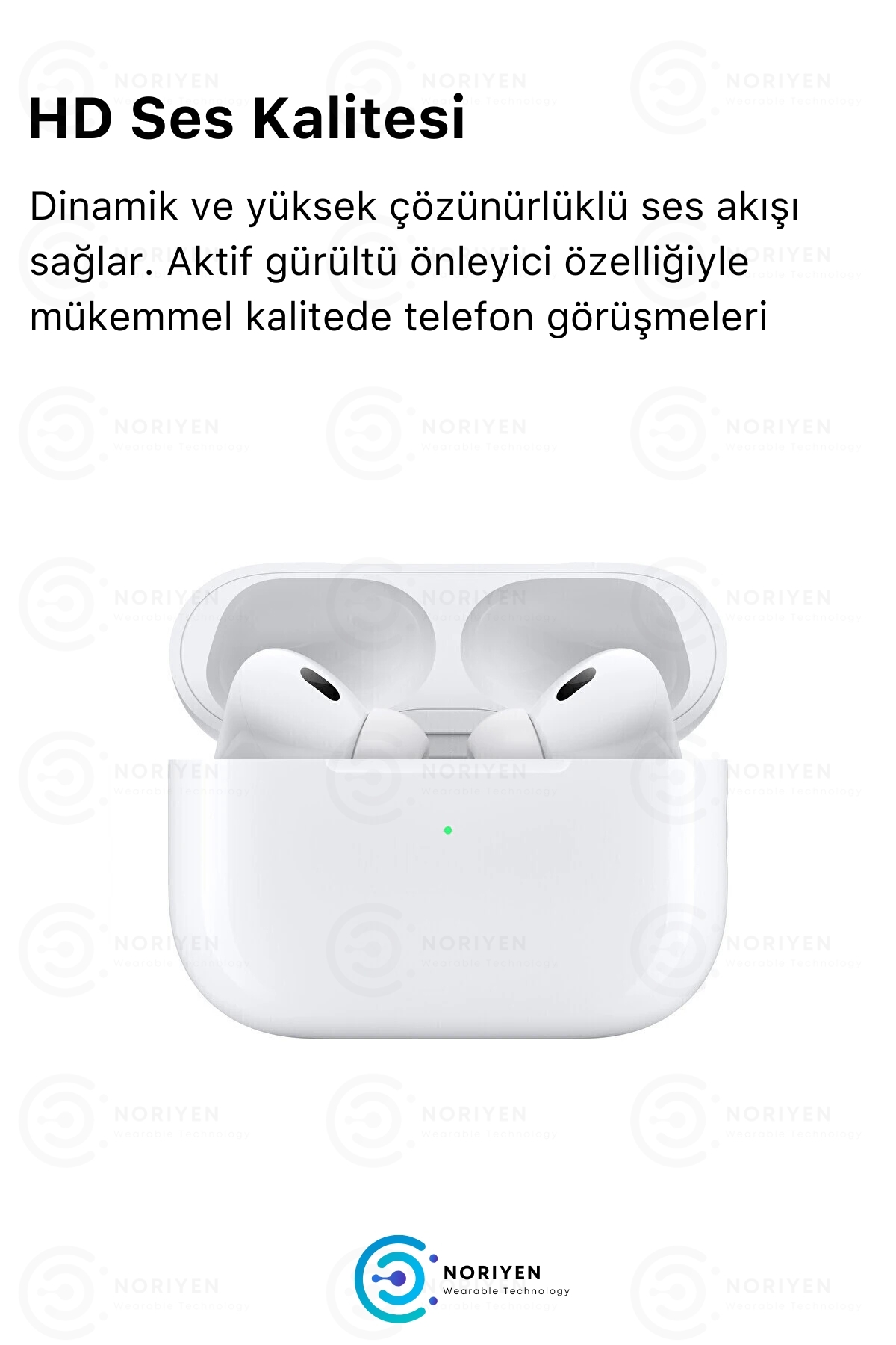 Premium Serisi White 2 Model IOS Android Uyumlu Aktif Gürültü Engelleme Kablosuz Bluetooth Kulaklık