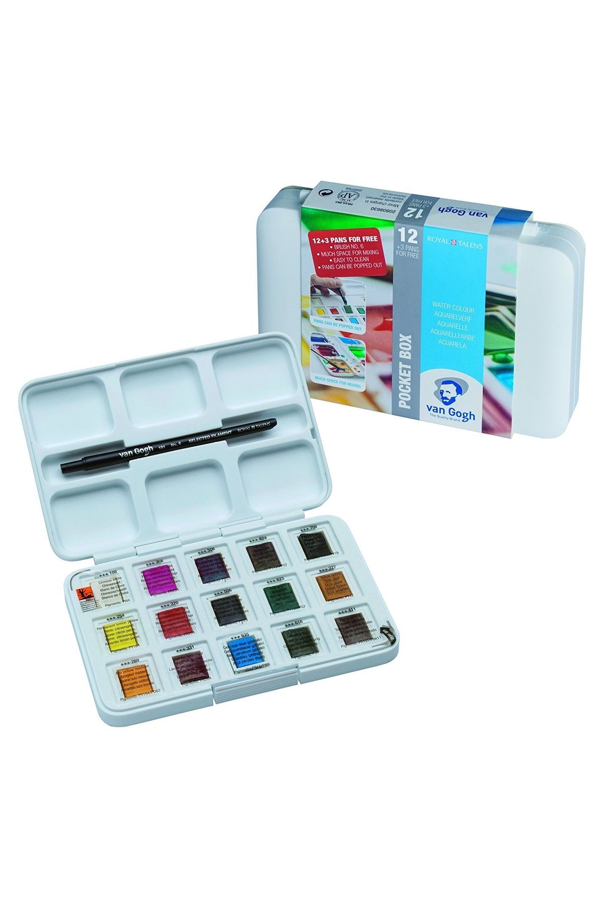 Van Gogh Gwc Suluboya 12 3 Set (PLASTİK KUTU)