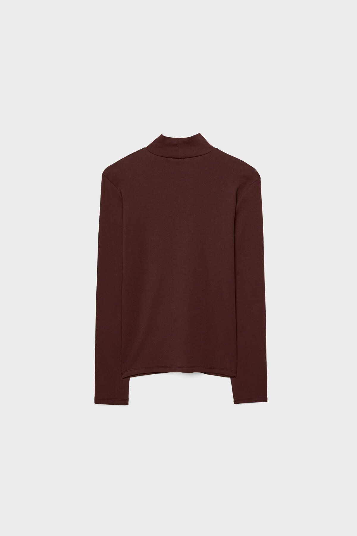 Stradivarius-Stand Collar T-Shirt 6