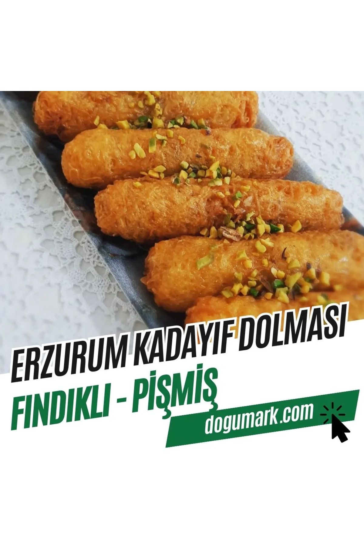 DoğuMark Fındıklı Erzurum Kadayıf Dolması – Pişmiş (10 Adet)