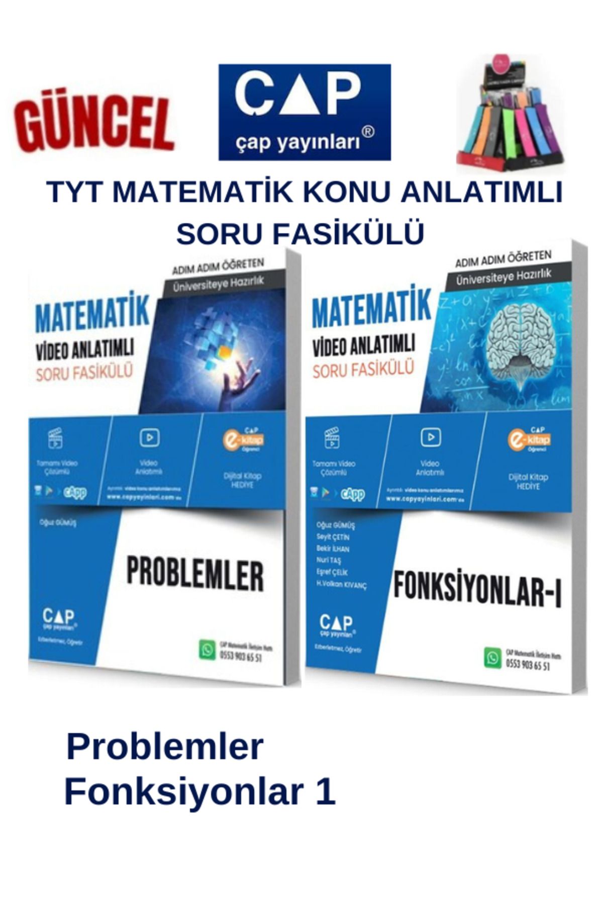 Ens Yayıncılık Çap Tyt Matematik Problemler-Fonksiyonlar 1 Konu Anlatımlı Soru Fasikül+Kalemlik