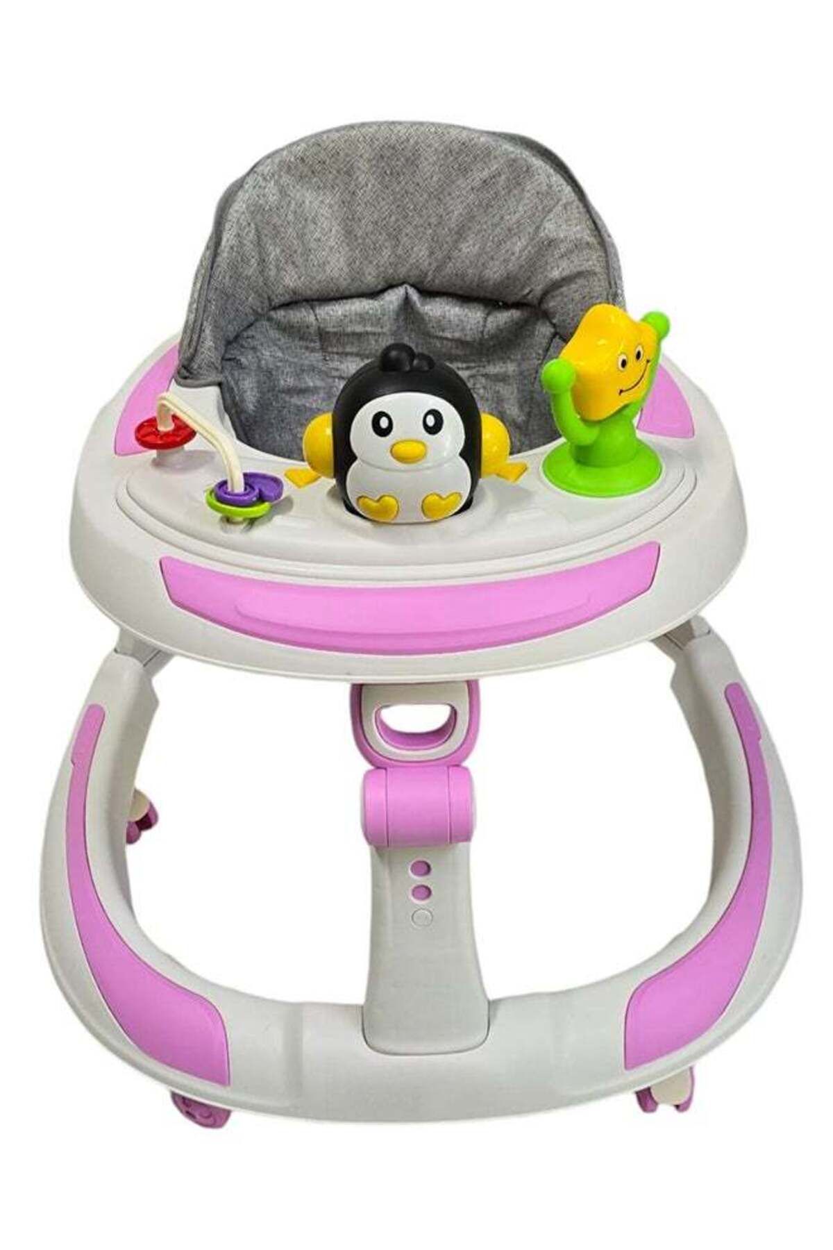 BabyCara-Baby Walker With Parental Handle Anti-Rollover Folding With Music, 6 - 18 Months 3