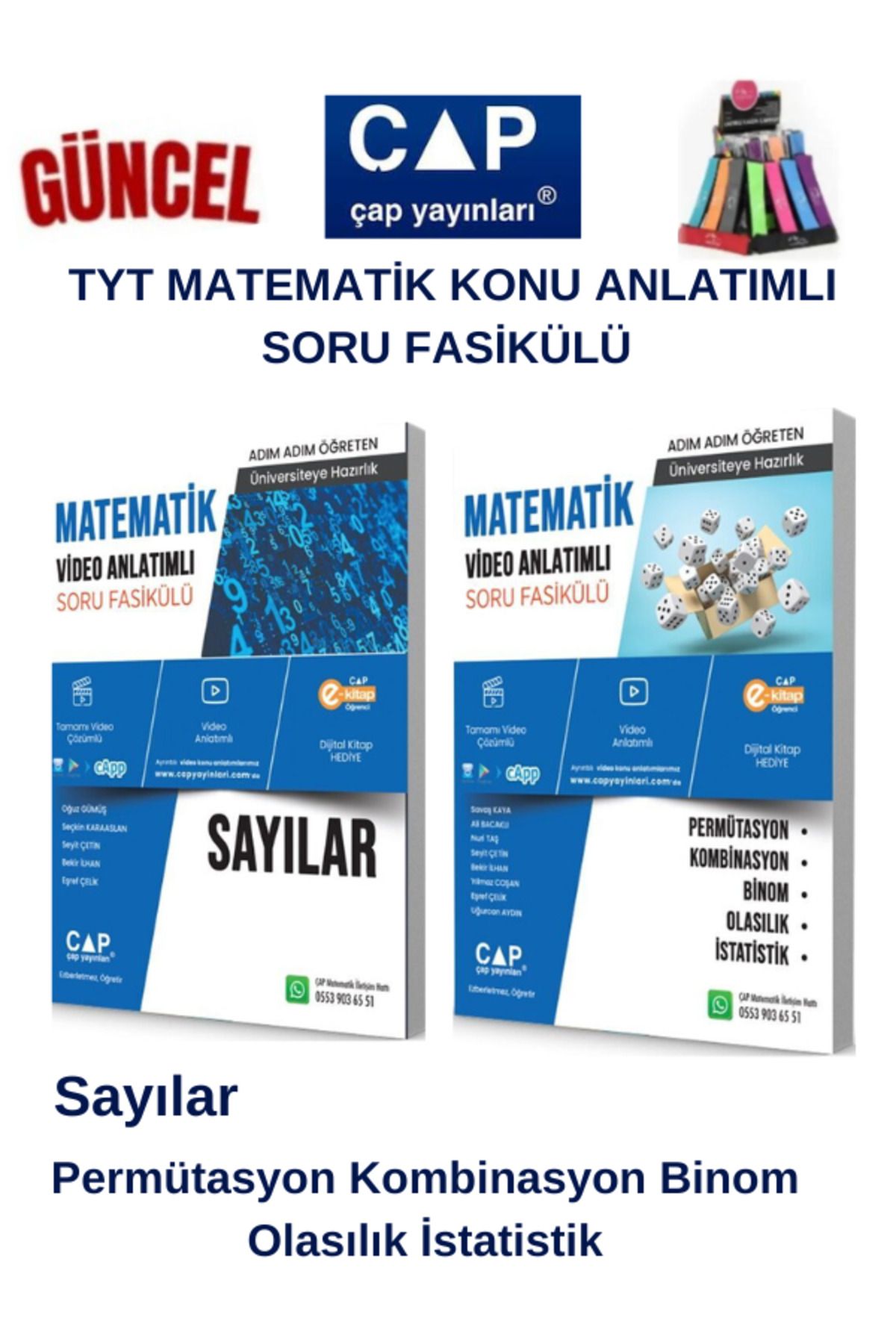 Ens Yayıncılık Çap Tyt Matematik Sayılar-Per.Komb.Olasılık Konu Anlatımlı Soru Fasikül+Kalemlik