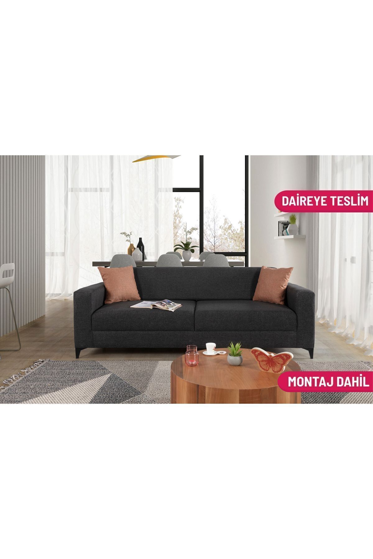 Elance Home ECOL YATAKLI KANEPE ANTRASİT