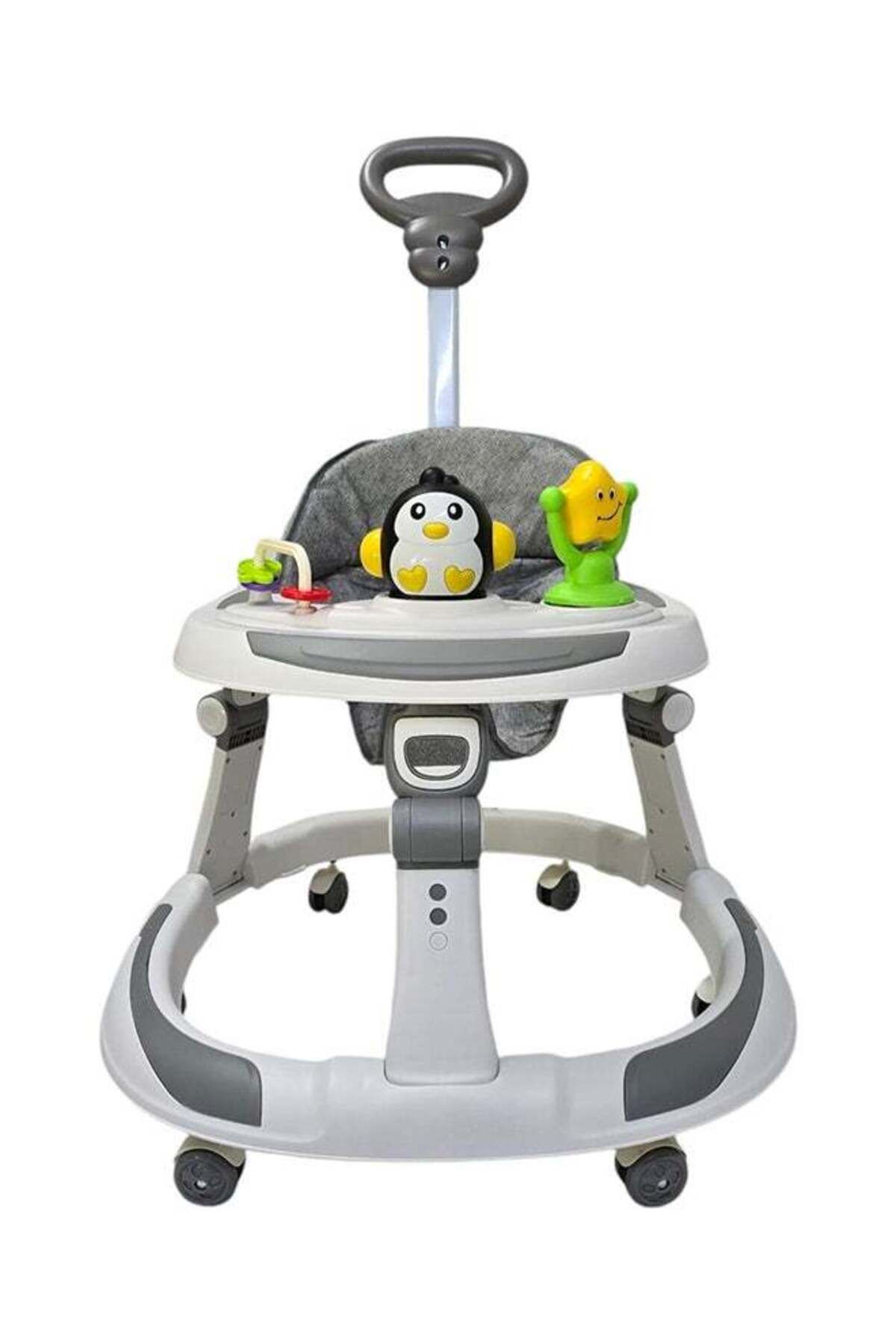 BabyCara-Baby Walker With Parental Handle Anti-Rollover Folding With Music, 6 - 18 Months 2