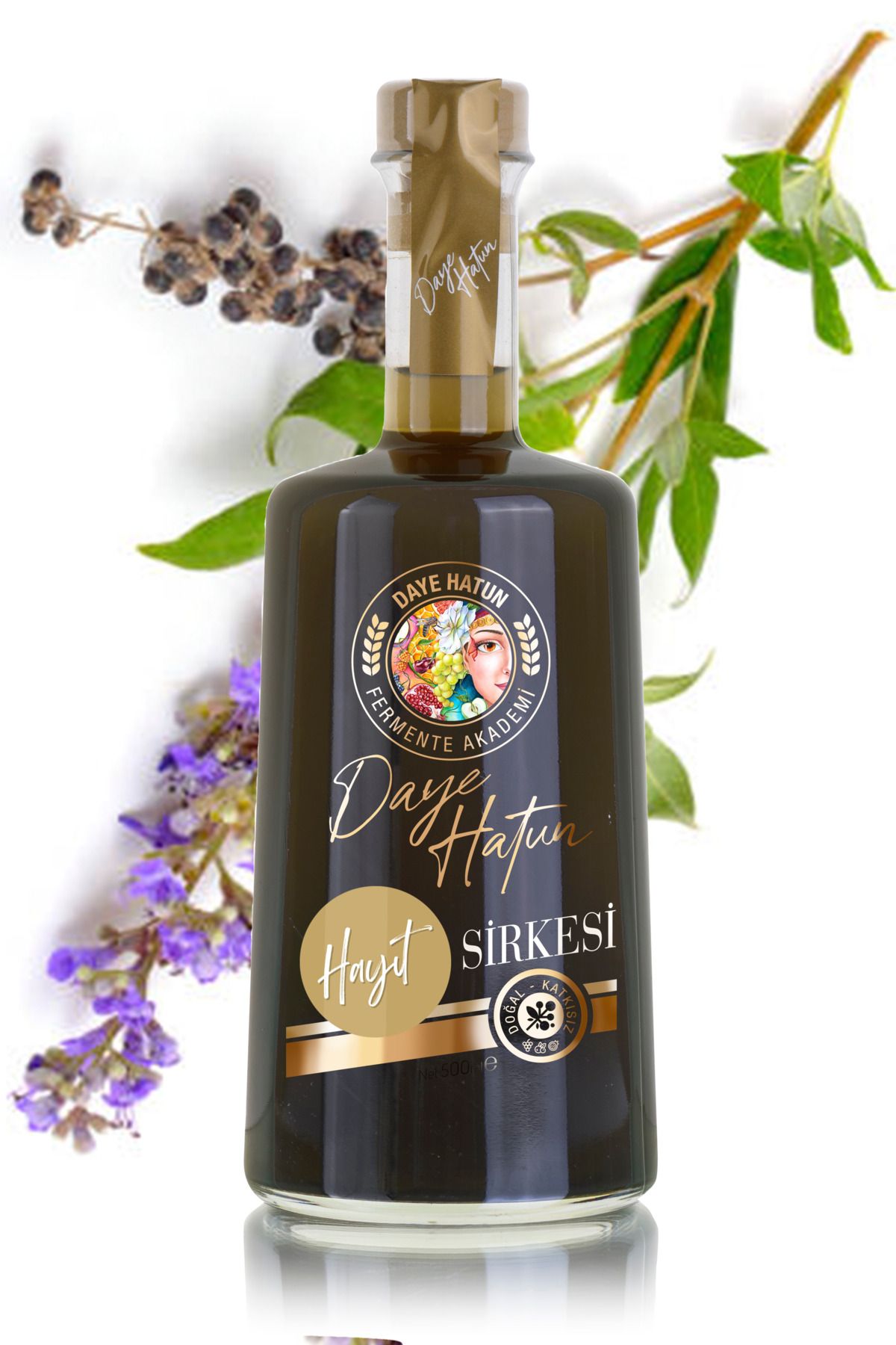 DAYE HATUN Hayıt Sirkesi / Chaste Seed Vinegar (doğal Fermente Canlı Sirke / Naturally Fermented / 500 Ml)