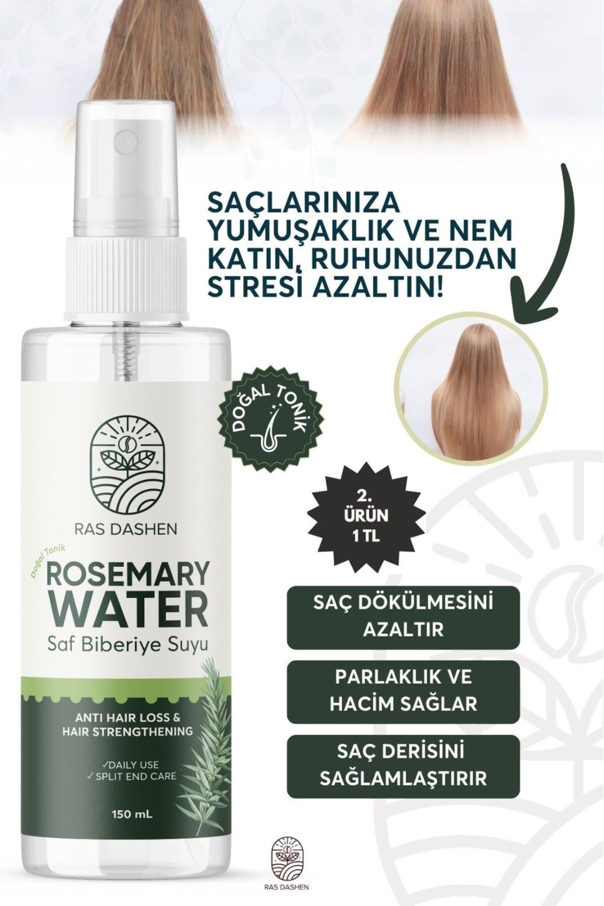 RAS DASHEN Biberiye Suyu Saç Uzamasını Destekleyici,Dökülme Karşıtı Saç Toniği  150 ml %100 doğal.