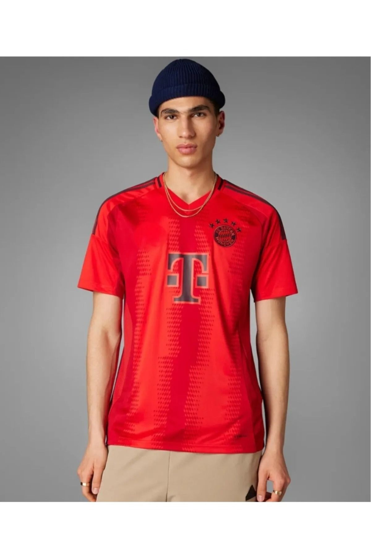 podium palace-2023-24 Season Bayern. Munich Short Sleeve Adult Jersey(Red)5456 1