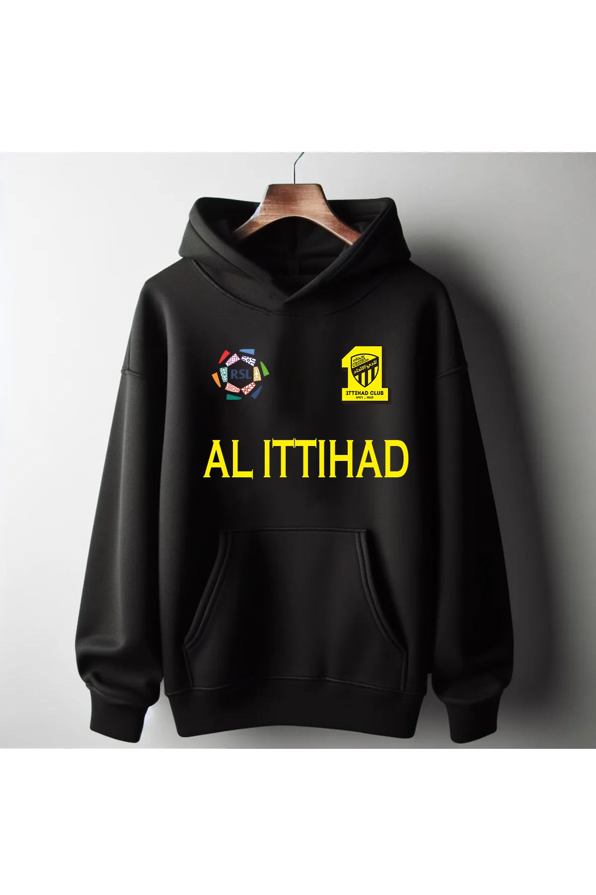 Pisa Art AL İTTİHAD RSL ÖN ORTA YAZI ÖZEL TASARIM UNİSEX TARAFTAR SWEATSHİRT