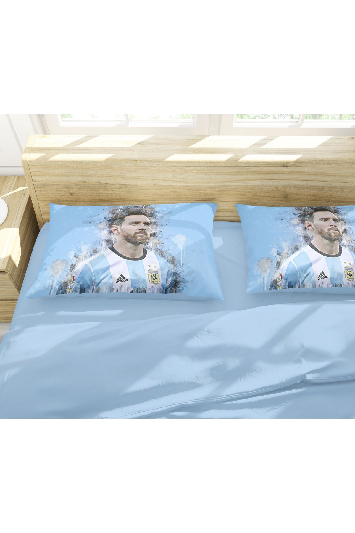 Erays Home-Leo Messi 3D Digital Printed Double Bed Linen Set 3