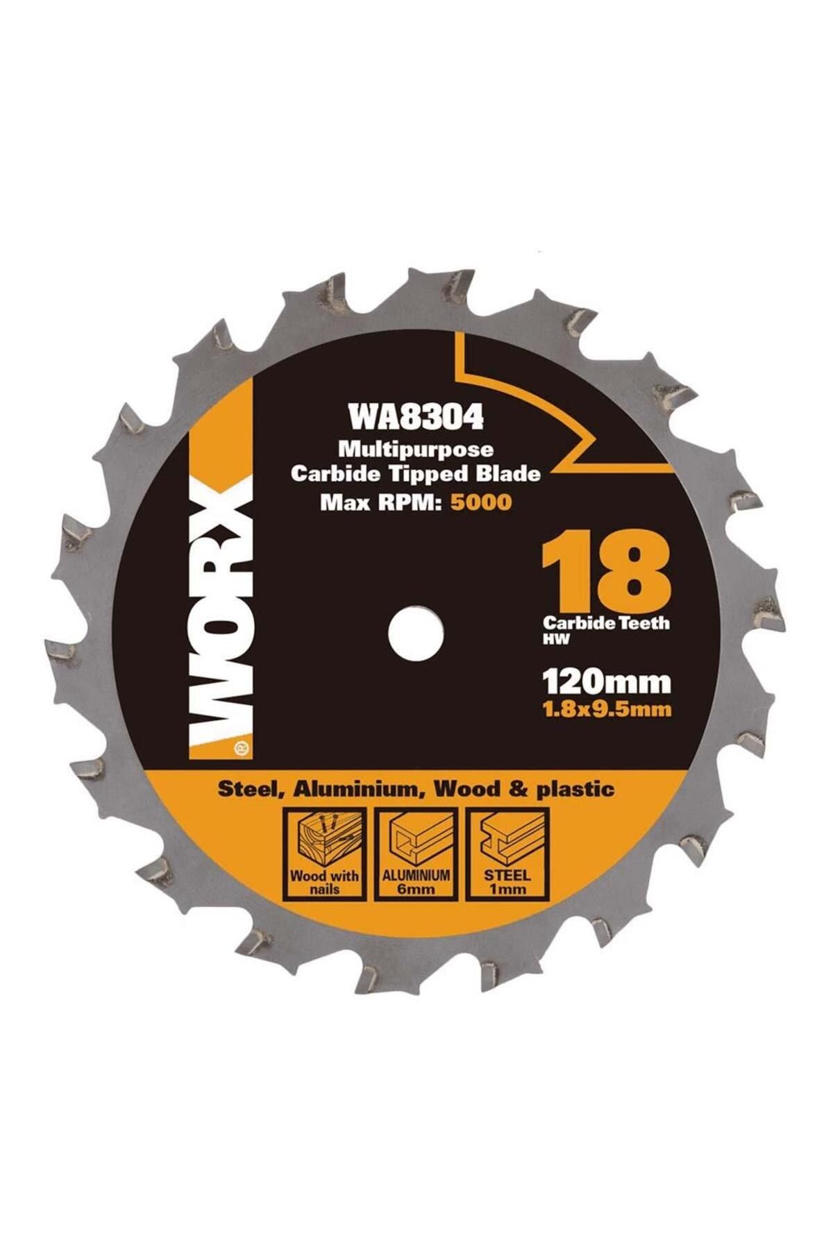 WORX WA8304 120x9,5mm Metal, Ahşap, PVC, Alüminyum Kesme, Elmas Daire Testere Bıçağı