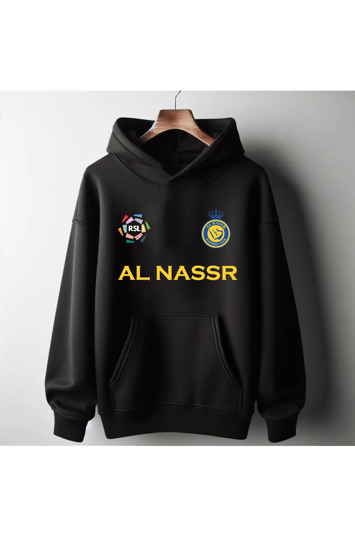 Pisa Art AL NASSR RSL ÖN ORTA YAZI ÖZEL TASARIM UNİSEX TARAFTAR SWEATSHİRT