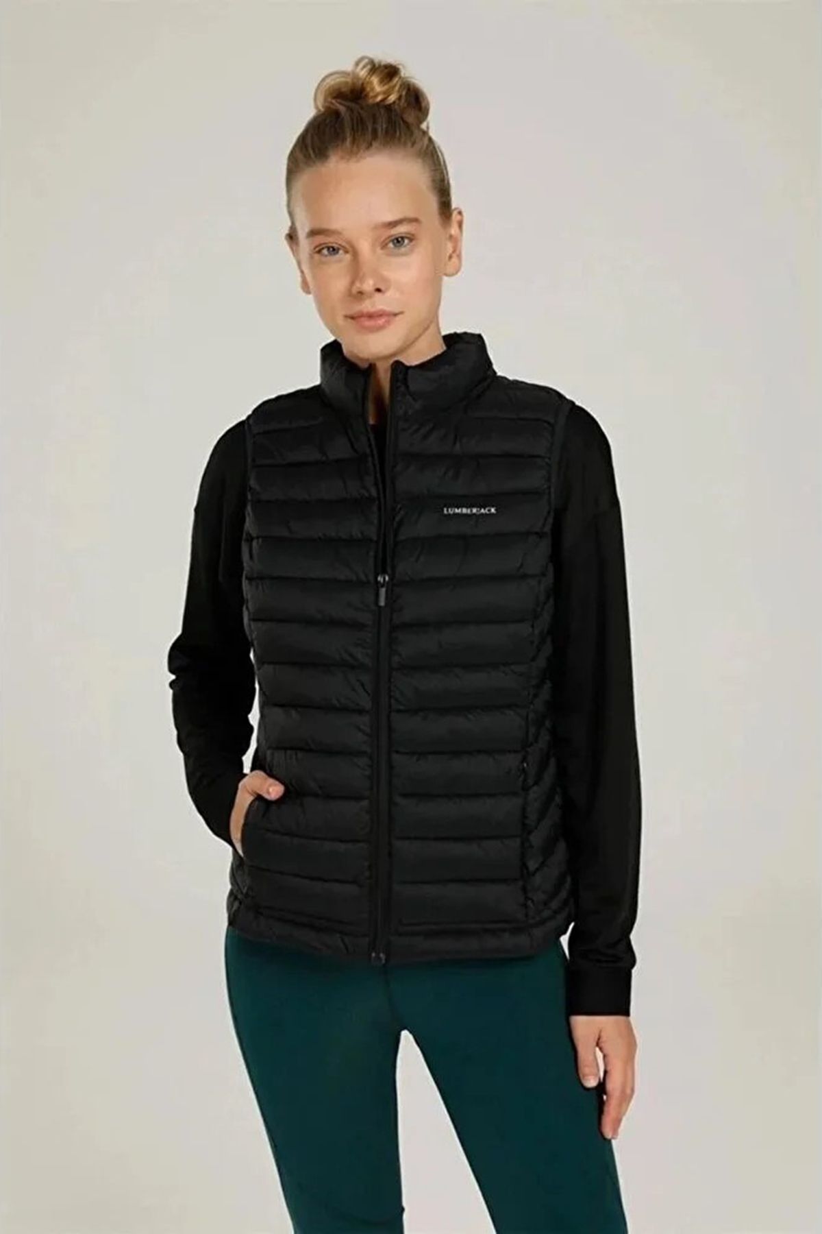 lumberjack-Prešívaná vesta Regular Fit s golierom Puffer Vest 4Sn34 4Pr 1