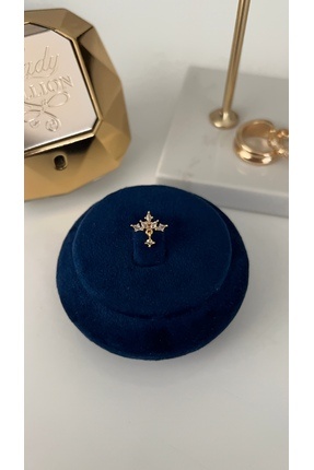 SU PERİSİ TAKI BİJUTERİ Çelik Gold Tek Taşlı Lotus Model Piercing ( TRAGUS)