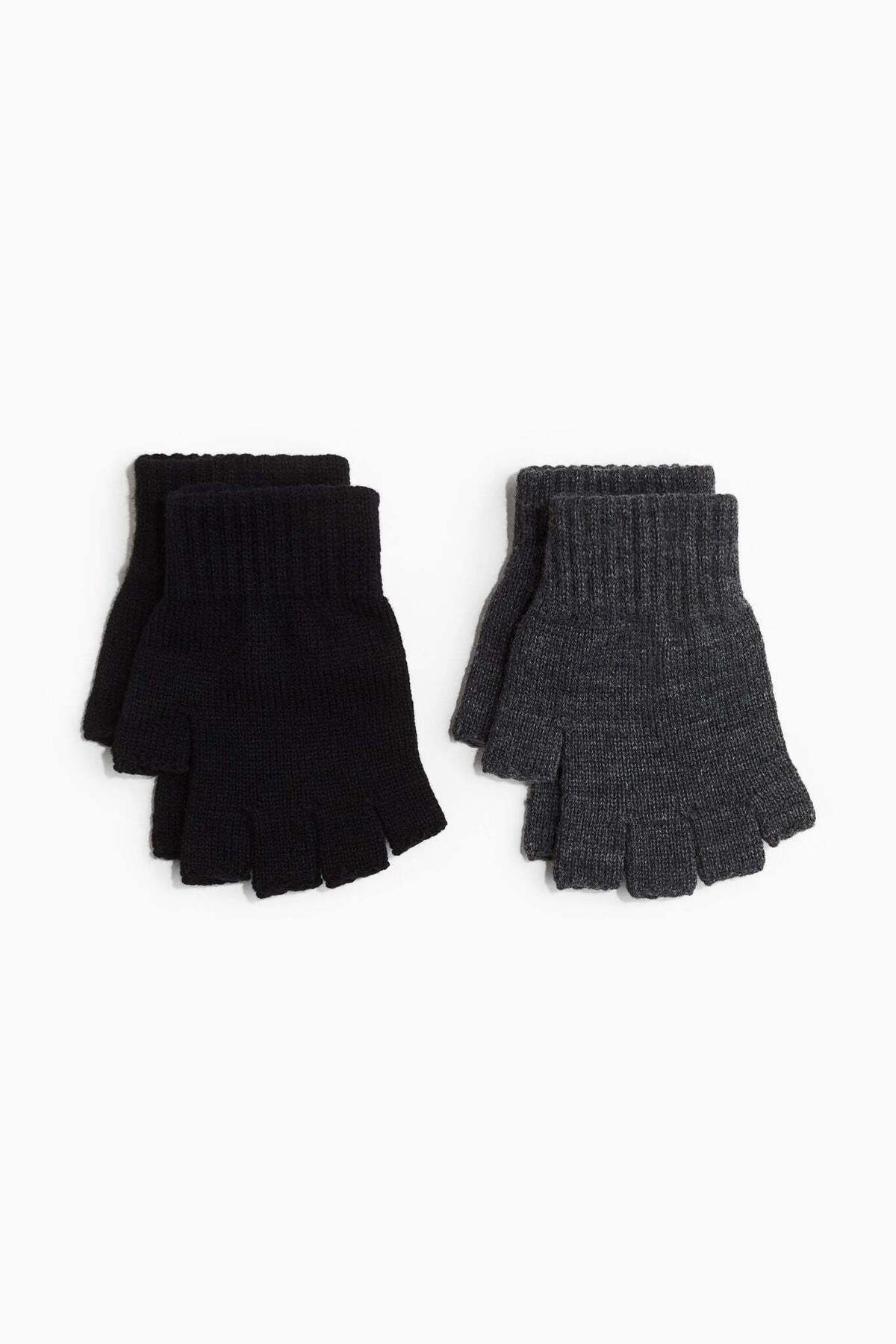 H&M-2-pack fingerless gloves 2