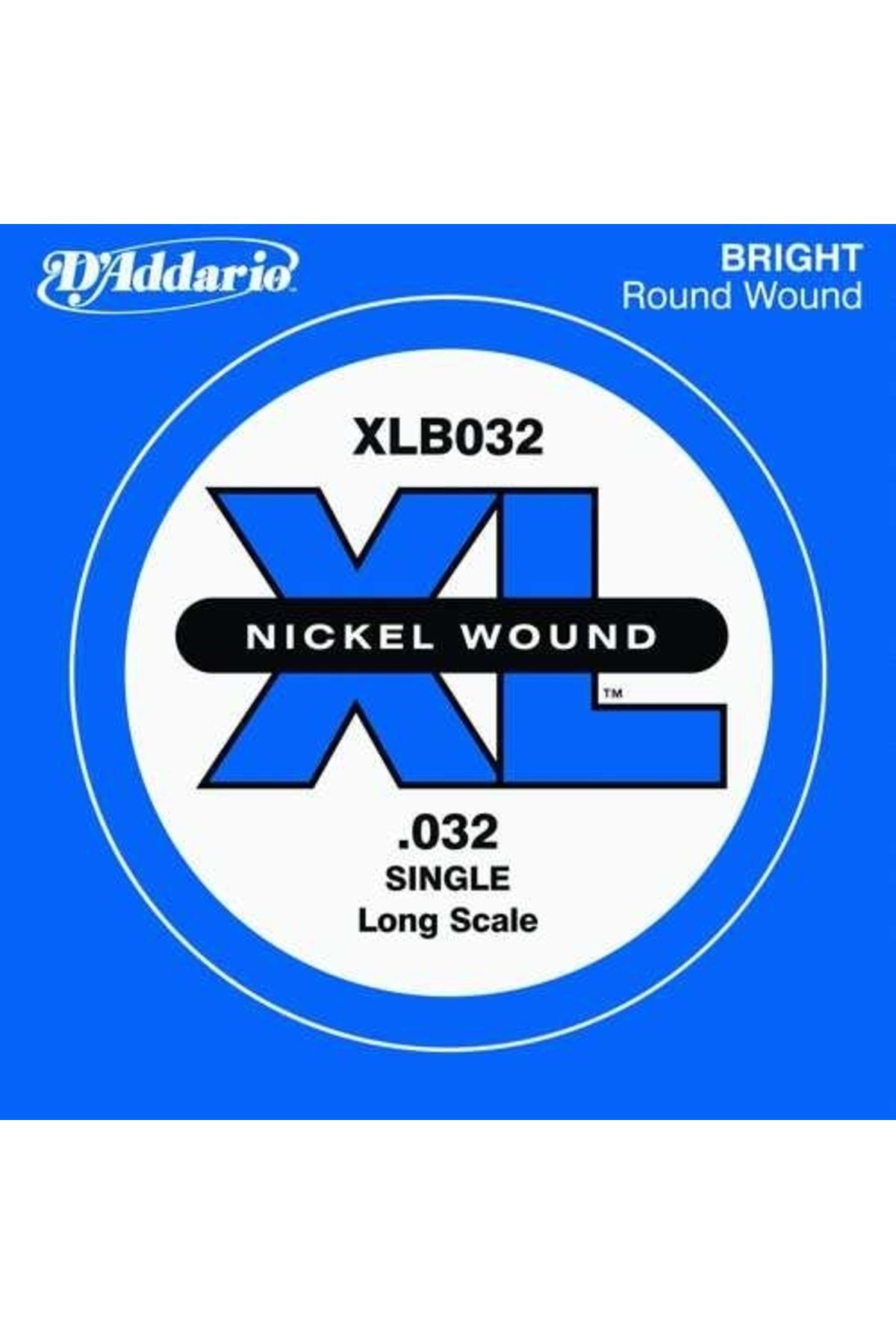 Daddario-Xlb032 Model - Nickel Wounded Bass Guitar Single String, 0.032mm Ga Bass String Single Nickel Round Wound LO 1