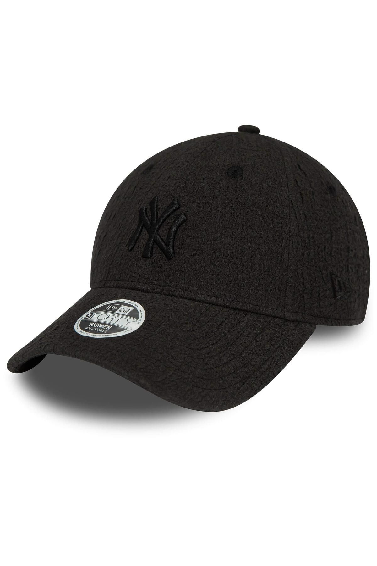 NEW ERA-Wmns Bubble Stitch 9Forty New York Yankees Black Hat 1