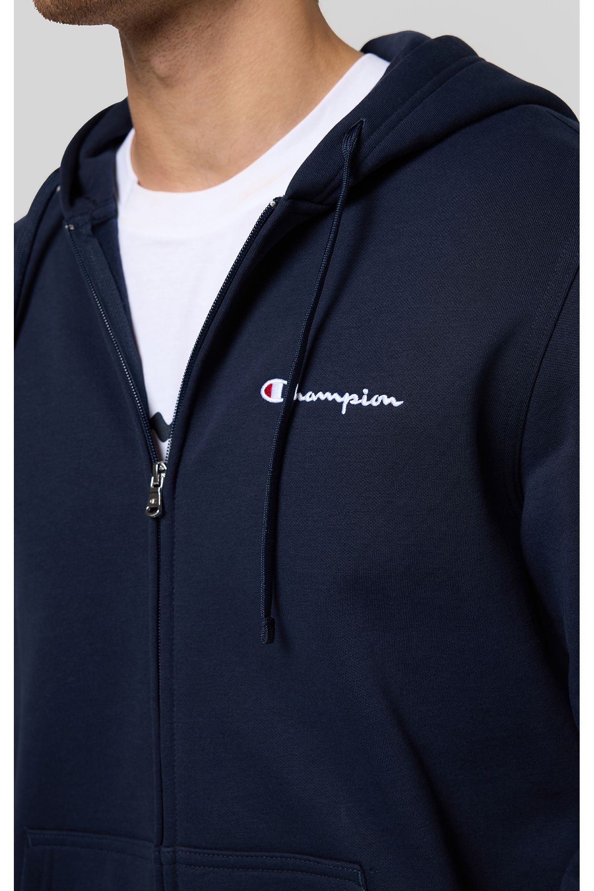 Champion-Champion Herren Sweatjacke - Hooded Full Zip Sweatshirt, Reißverschluss, Kapuze 3