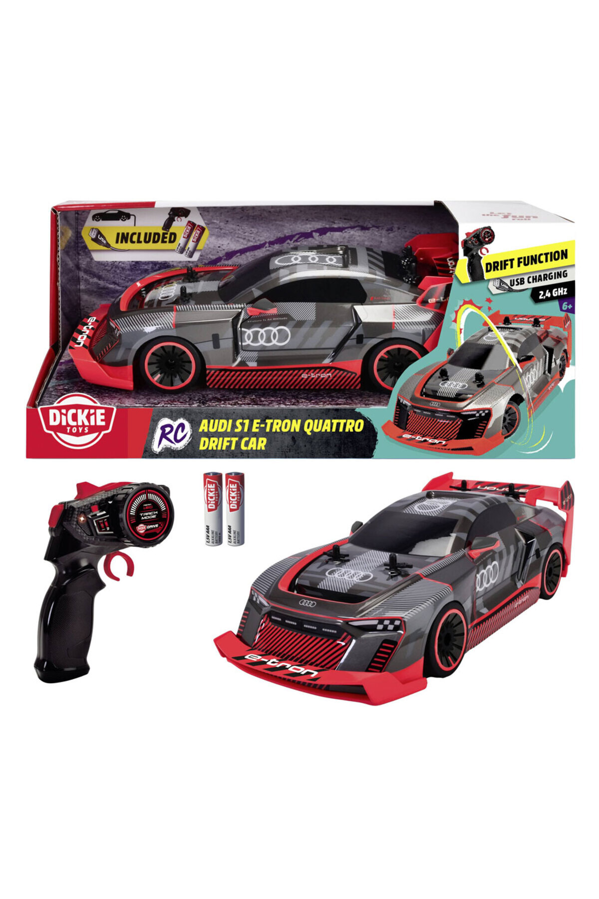 Genel Markalar RC Audi S1 E-Tron Quattro Drift Arabası 30 cm