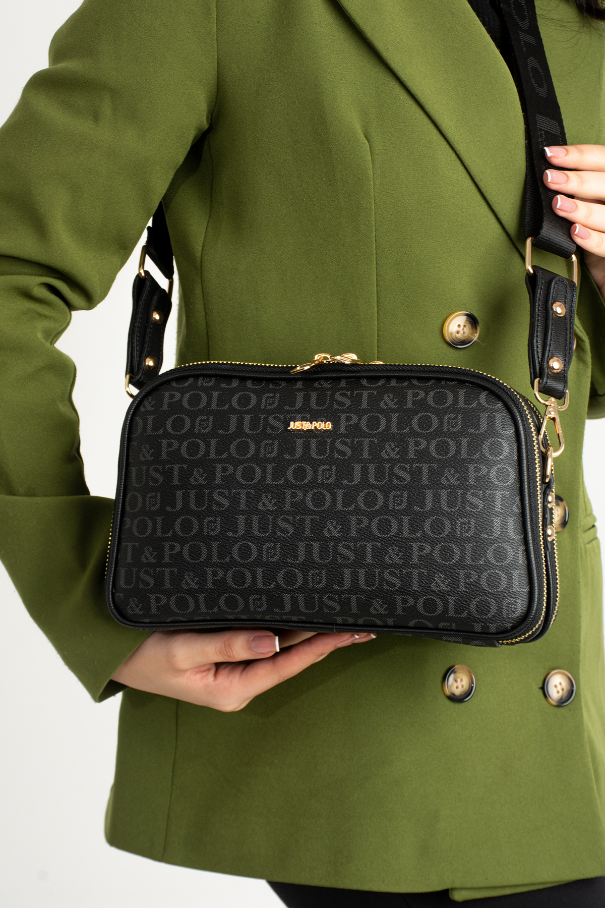New Season Suede Color Pattern Shoulder Bag