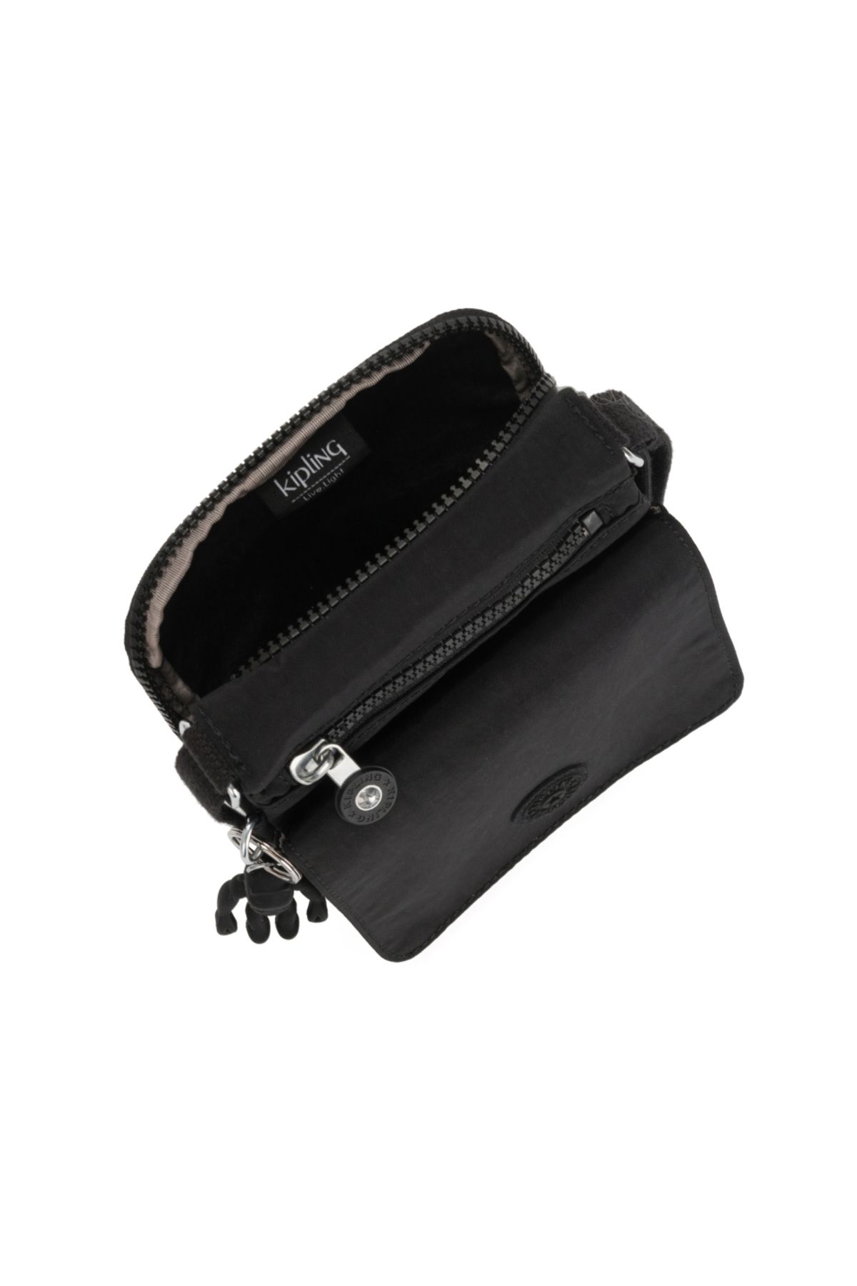 کیف شانه ای مشکی زنانه سیاه کوچک Eldorado جدید 118293 Kipling